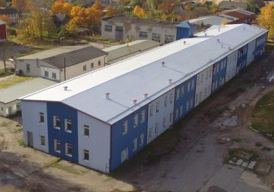Ēku demontāžas darbi Salacas ostas teritorijā