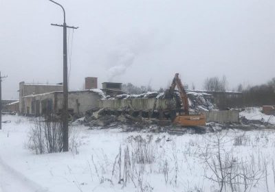 Degradētās teritorijas demontāžas darbi