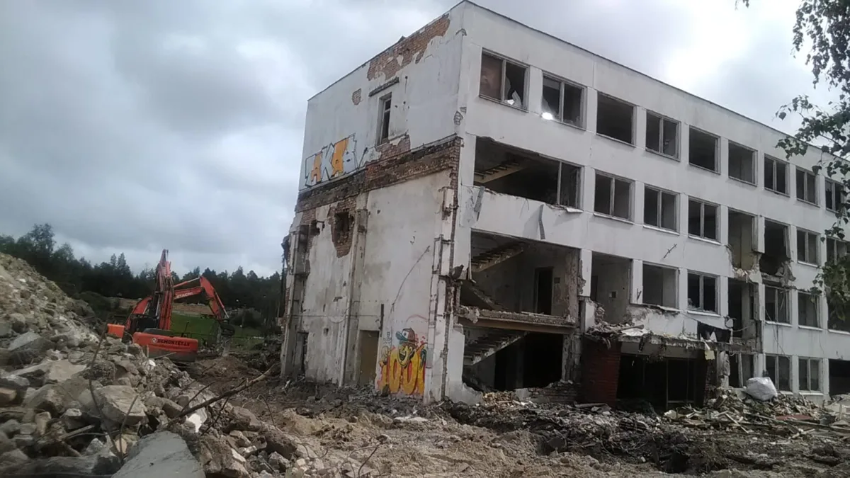Building demolition