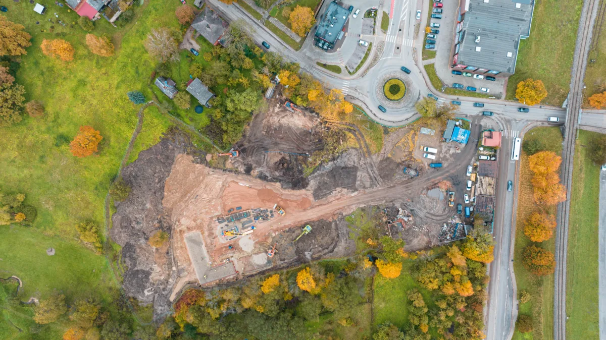 Demolition of degraded buildings at 14, 14A, 16 Piebalgas Street, Cēsis