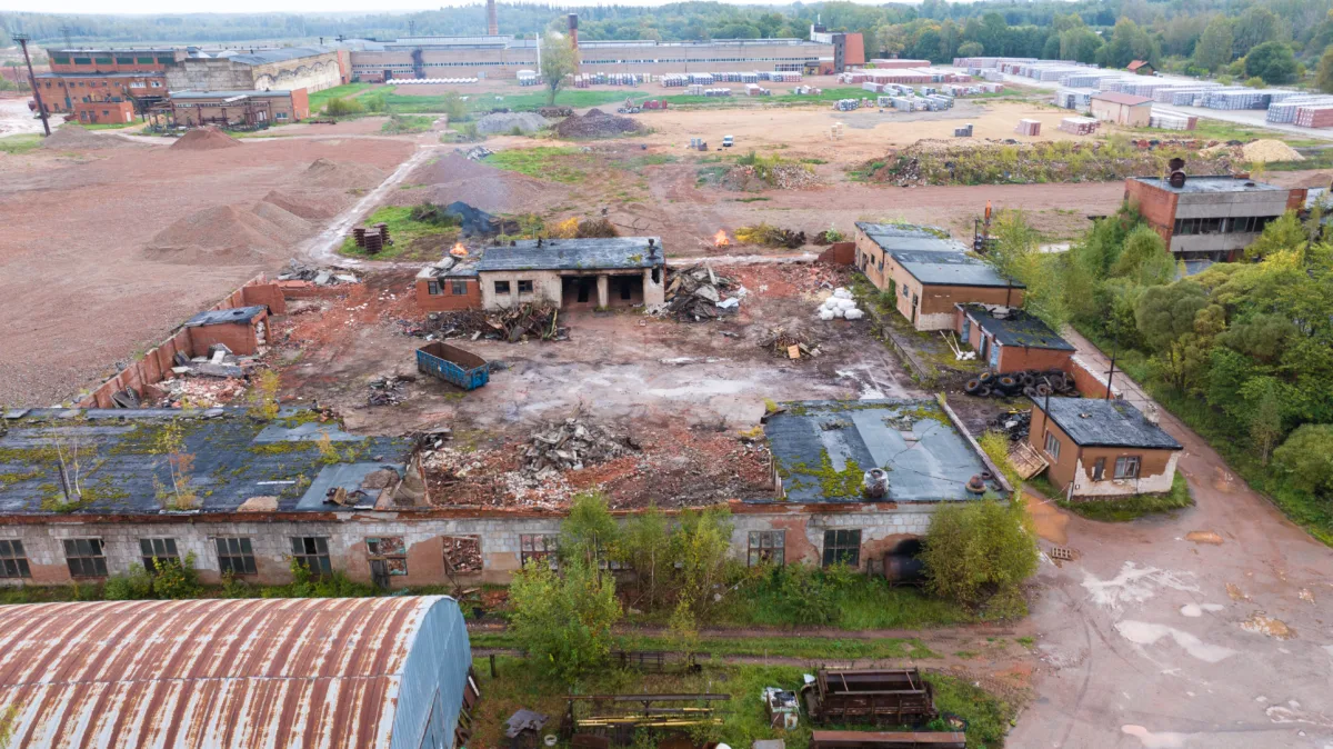 Demolition of buildings and site cleanup