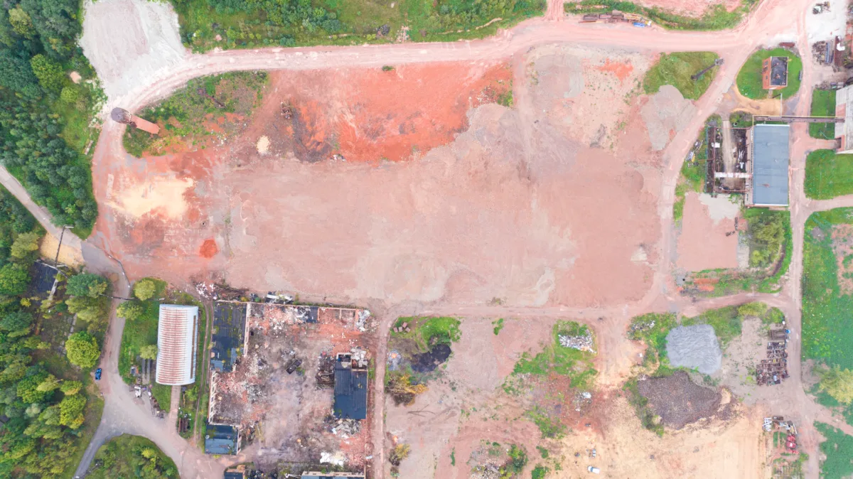 Demolition of buildings and site cleanup