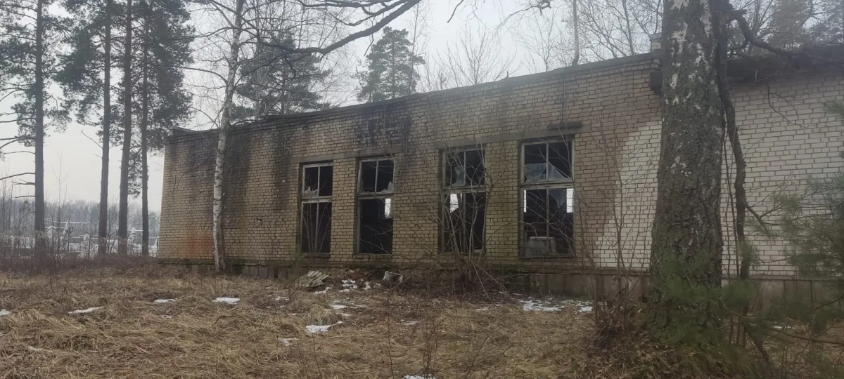 Демонтаж опасных зданий в Мārупесском районе