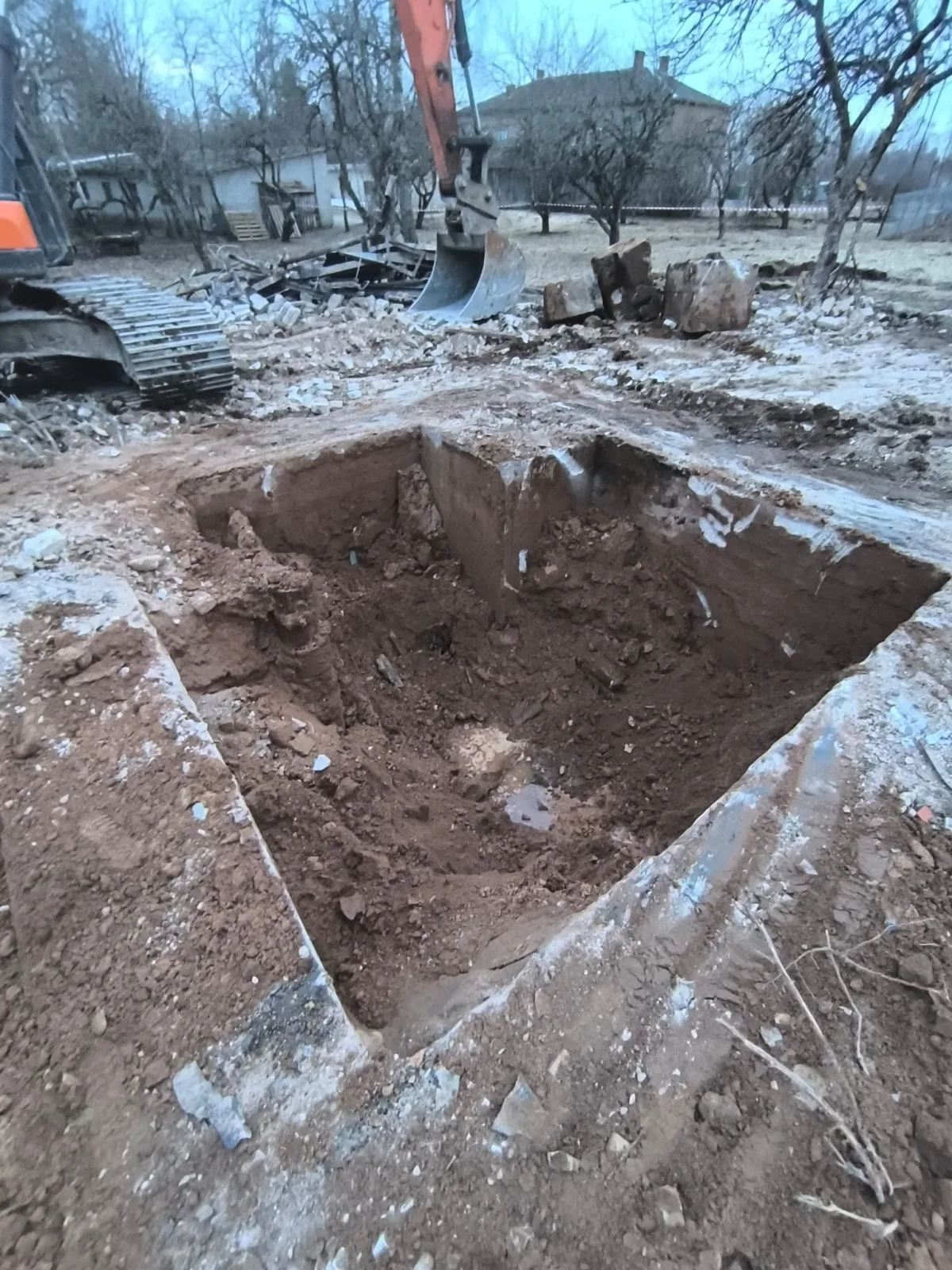 Демонтаж водонапорной башни