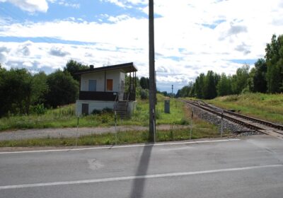 Demolition of the railway crossing post “Āraiši Station”