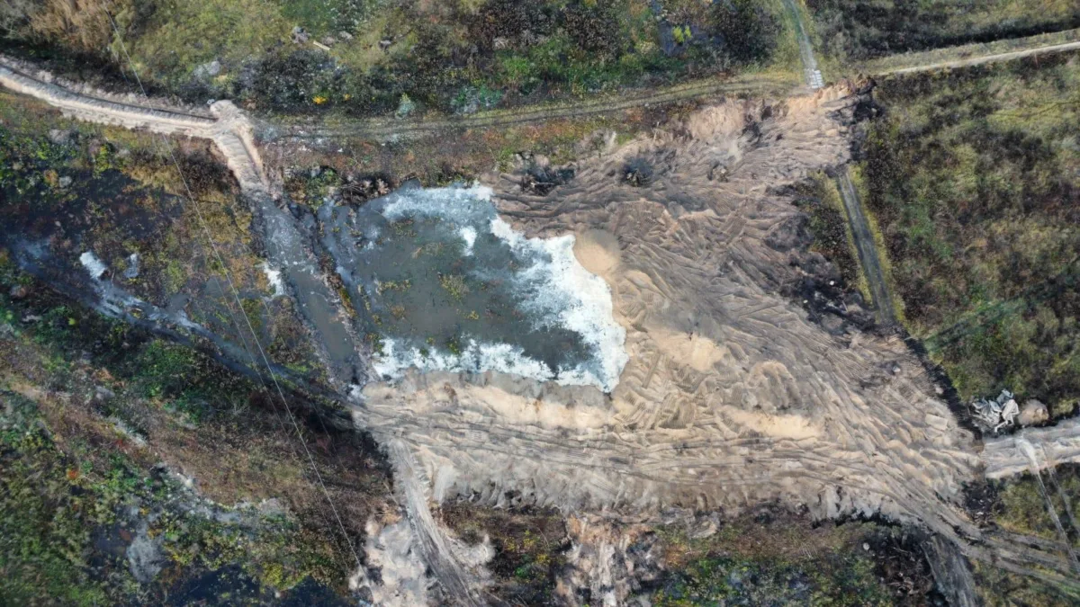 Demolition and landscaping works on Jaunciems Road for the construction of a solar power plant