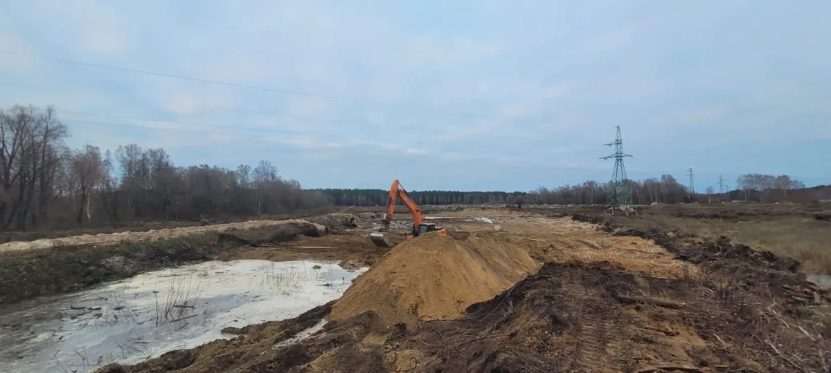 Demolition and landscaping works on Jaunciems Road for the construction of a solar power plant