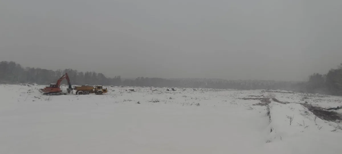 Demolition and landscaping works on Jaunciems Road for the construction of a solar power plant