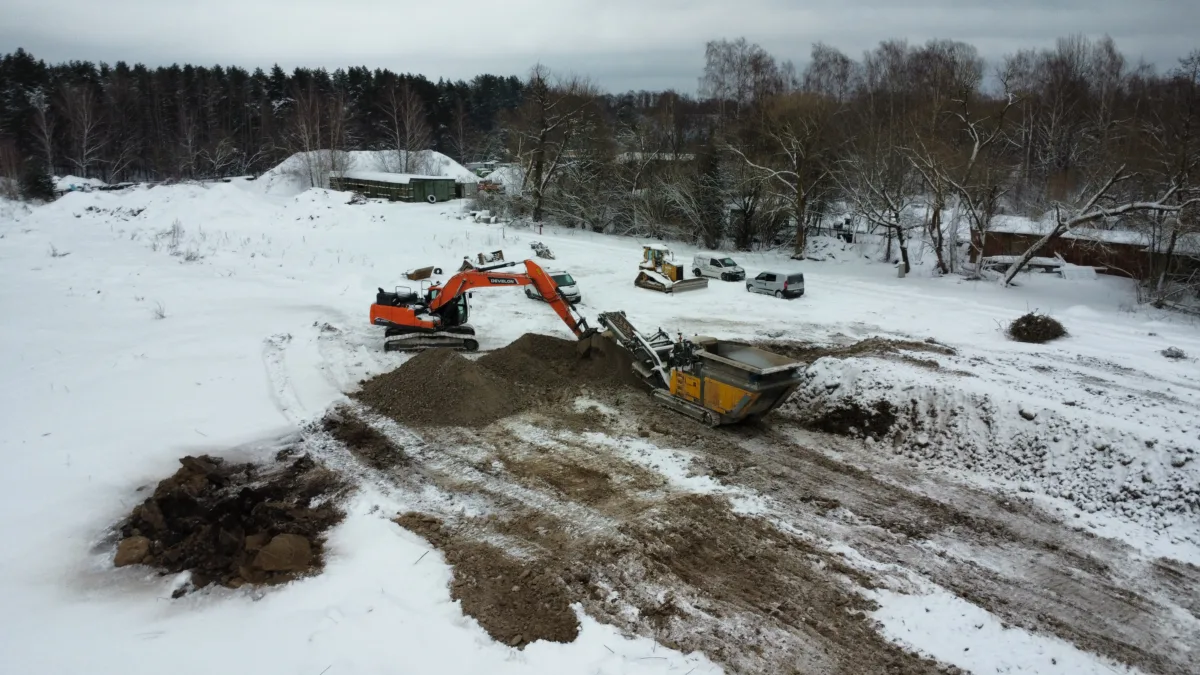 Demolition and landscaping works on Jaunciems Road for the construction of a solar power plant