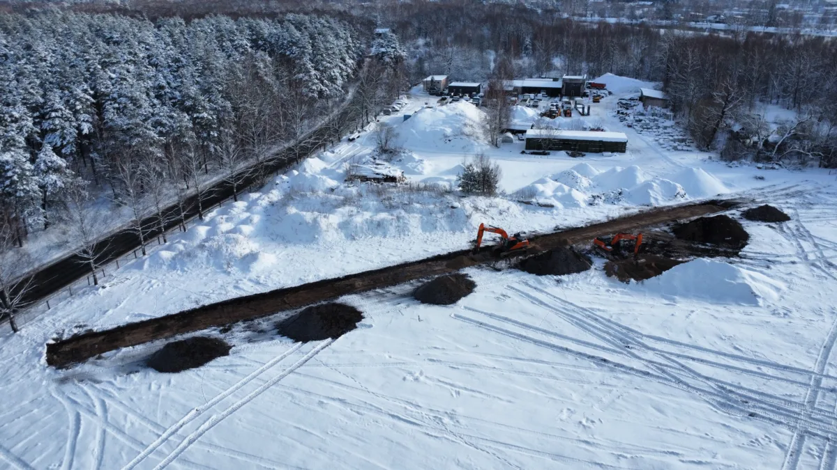 Demolition and landscaping works on Jaunciems Road for the construction of a solar power plant