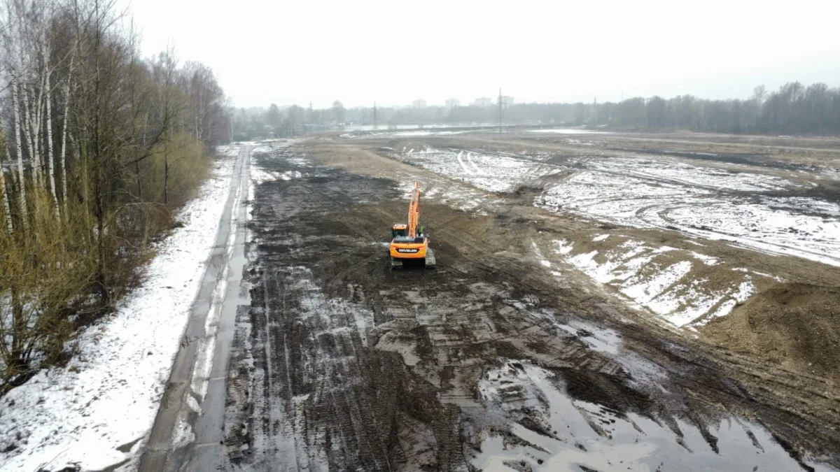 Demolition and landscaping works on Jaunciems Road for the construction of a solar power plant