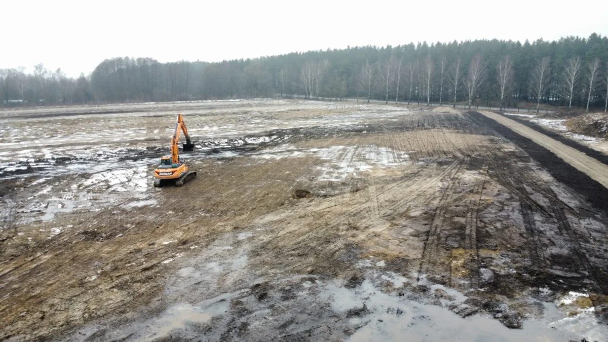 Demolition and landscaping works on Jaunciems Road for the construction of a solar power plant