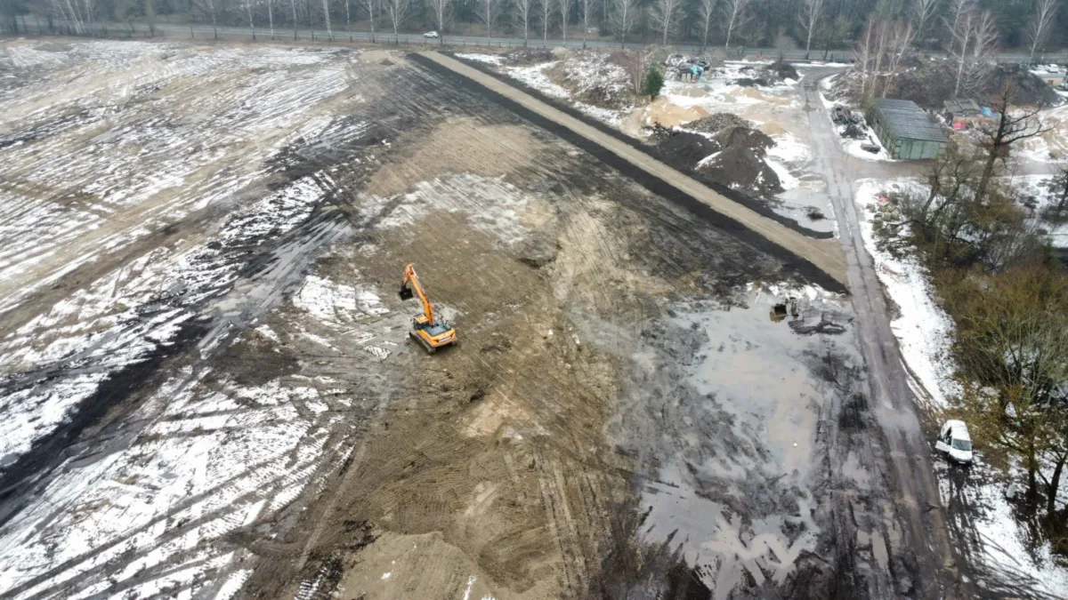 Demolition and landscaping works on Jaunciems Road for the construction of a solar power plant
