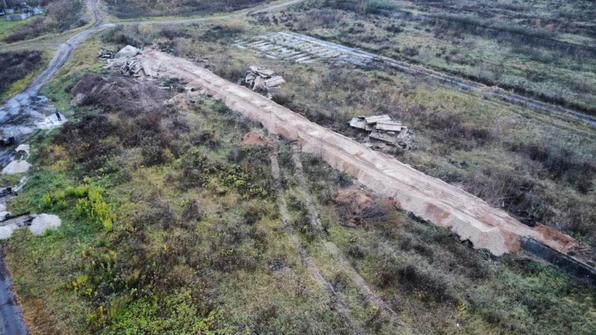 Demolition and landscaping works on Jaunciems Road for the construction of a solar power plant