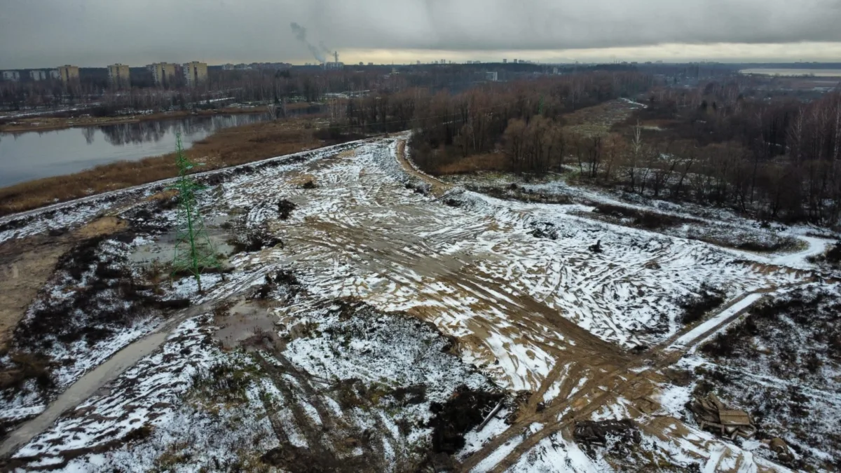 Demolition and landscaping works on Jaunciems Road for the construction of a solar power plant