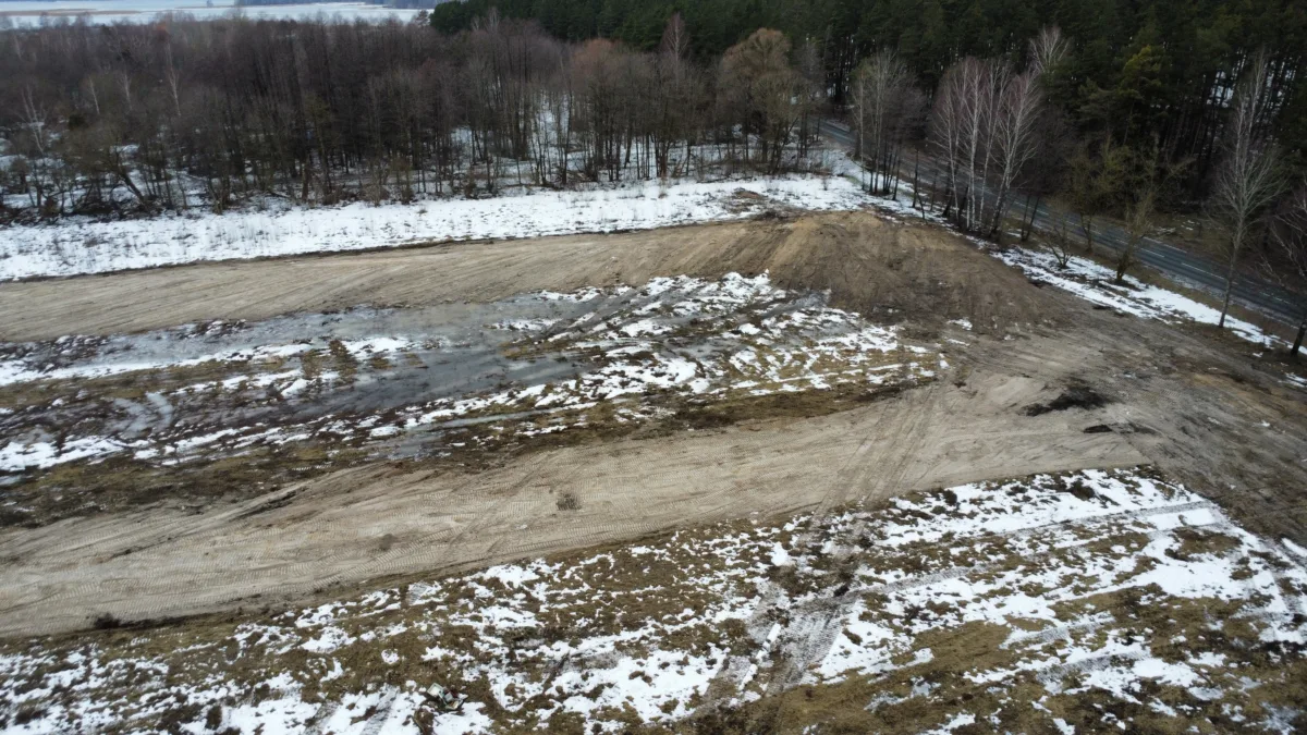 Demolition and landscaping works on Jaunciems Road for the construction of a solar power plant