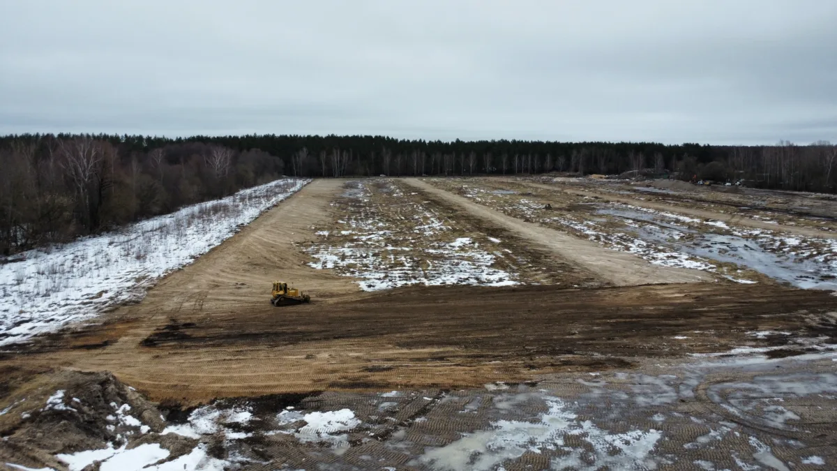 Demolition and landscaping works on Jaunciems Road for the construction of a solar power plant