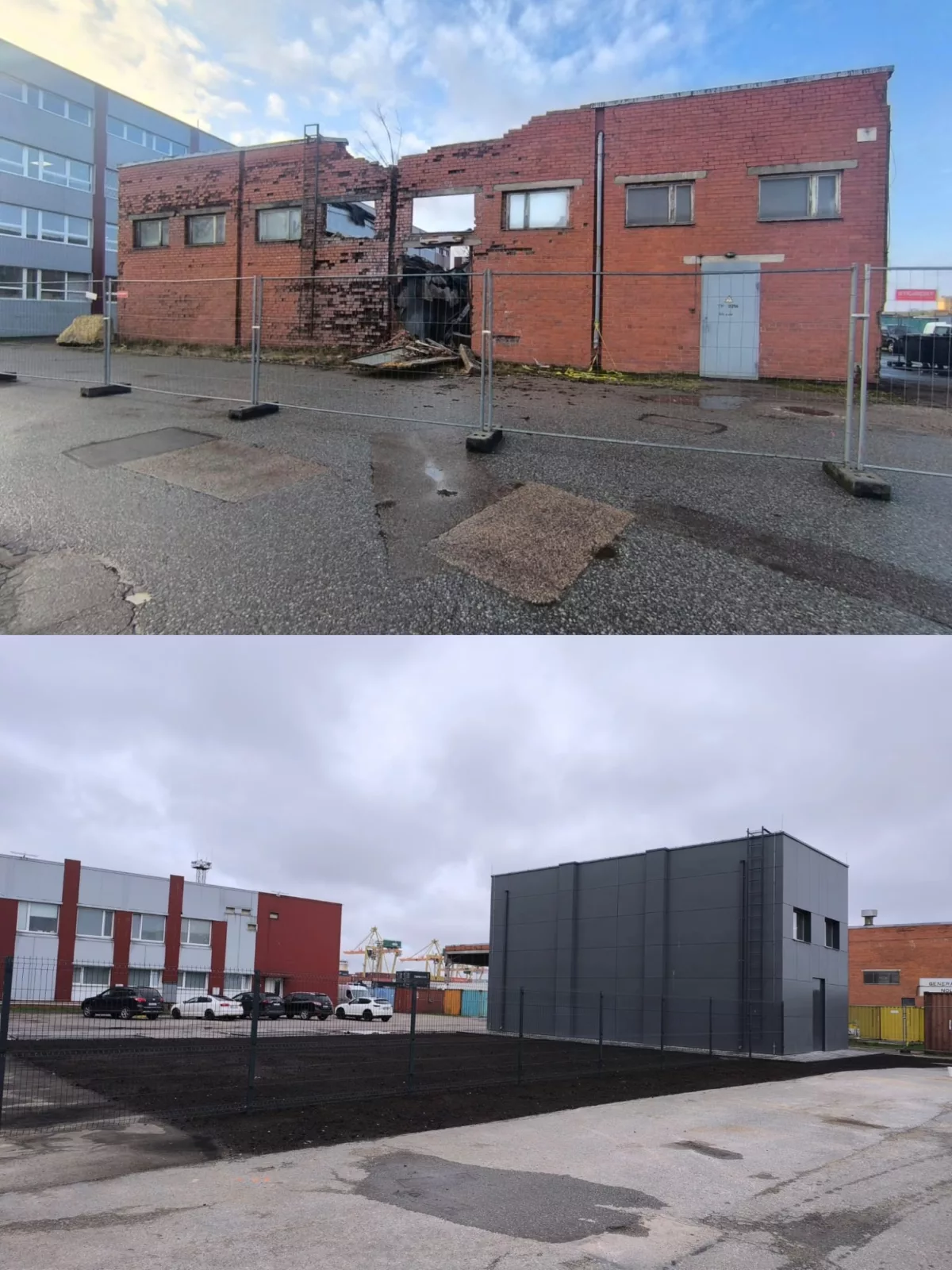 Transformatora ēkas daļas demontāža un pārbūve