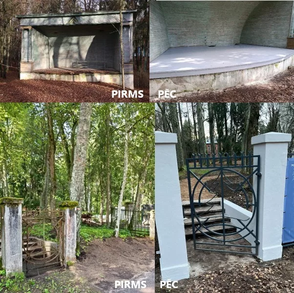 Bijušās sanatorijas teritorijas sakārtošanas darbi