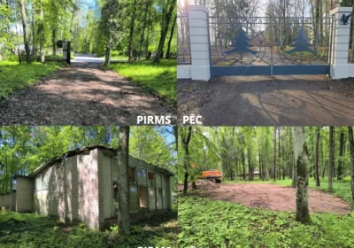 Bijušās sanatorijas teritorijas sakārtošanas darbi